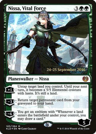 Nissa, Vital Force [Kaladesh Promos] | Cards and Coasters CA