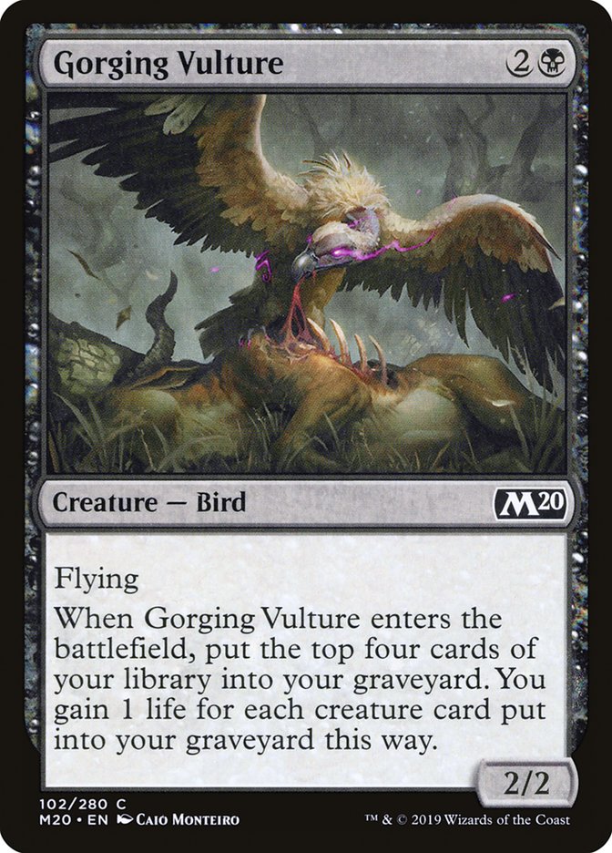 Gorging Vulture [Core Set 2020] | Cards and Coasters CA