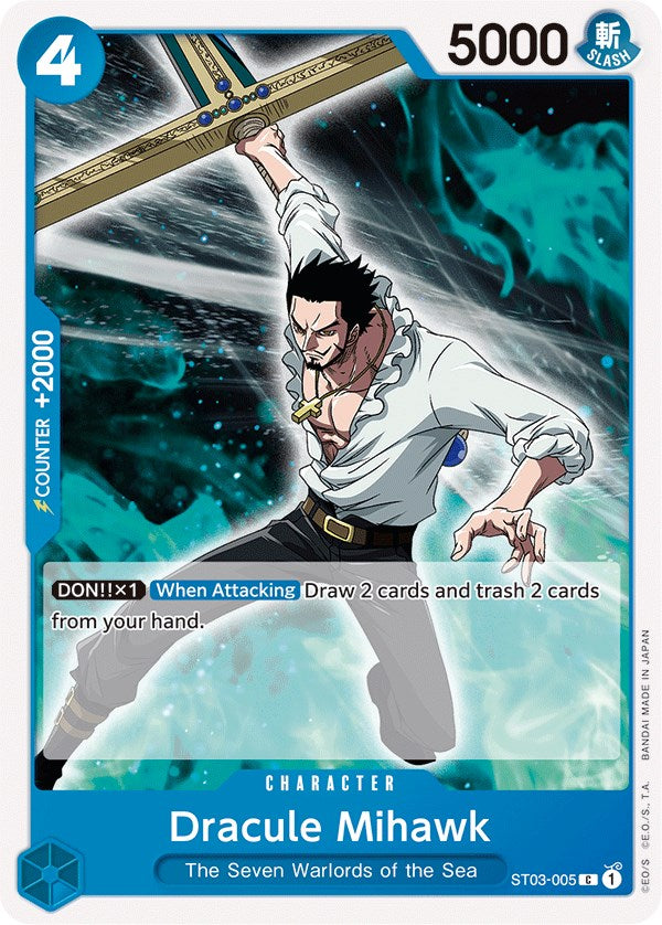 Dracule Mihawk [Starter Deck: The Seven Warlords of The Sea] | Cards and Coasters CA