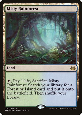 Misty Rainforest [Modern Masters 2017] | Cards and Coasters CA