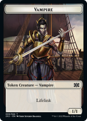 Elemental // Vampire Double-sided Token [Double Masters 2022 Tokens] | Cards and Coasters CA