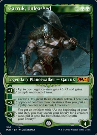 Garruk, Unleashed (Showcase) [Core Set 2021] | Cards and Coasters CA