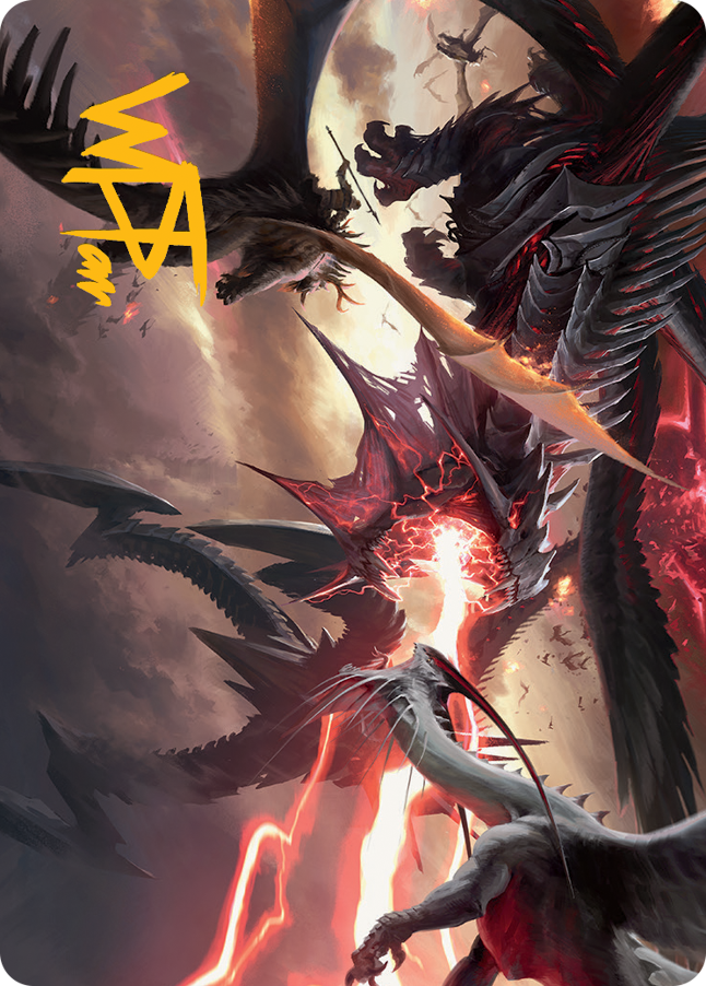 Invasion of Tarkir Art Card (Gold-Stamped Signature) [March of the Machine Art Series] | Cards and Coasters CA
