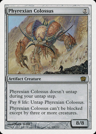 Phyrexian Colossus [Eighth Edition] | Cards and Coasters CA