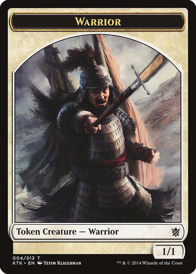 Warrior (004/013) [Khans of Tarkir Tokens] | Cards and Coasters CA