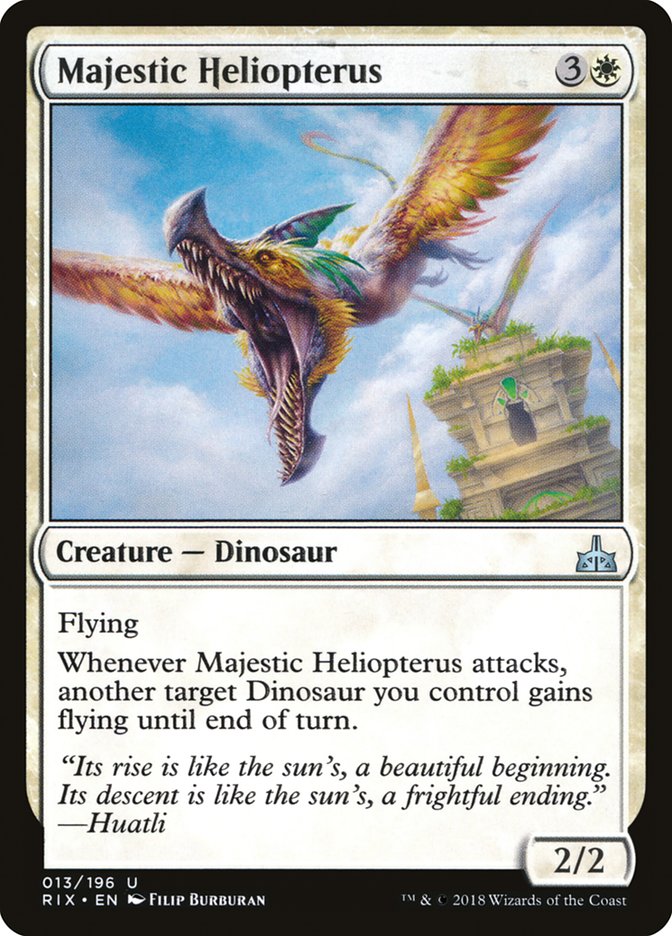 Majestic Heliopterus [Rivals of Ixalan] | Cards and Coasters CA