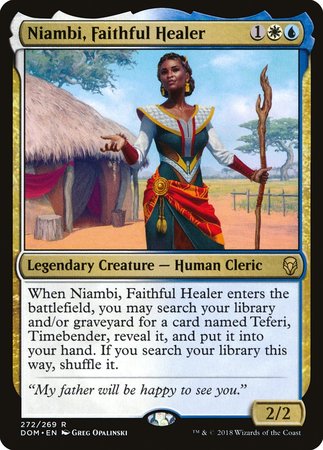 Niambi, Faithful Healer [Dominaria] | Cards and Coasters CA