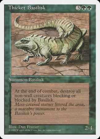 Thicket Basilisk [Fourth Edition] | Cards and Coasters CA