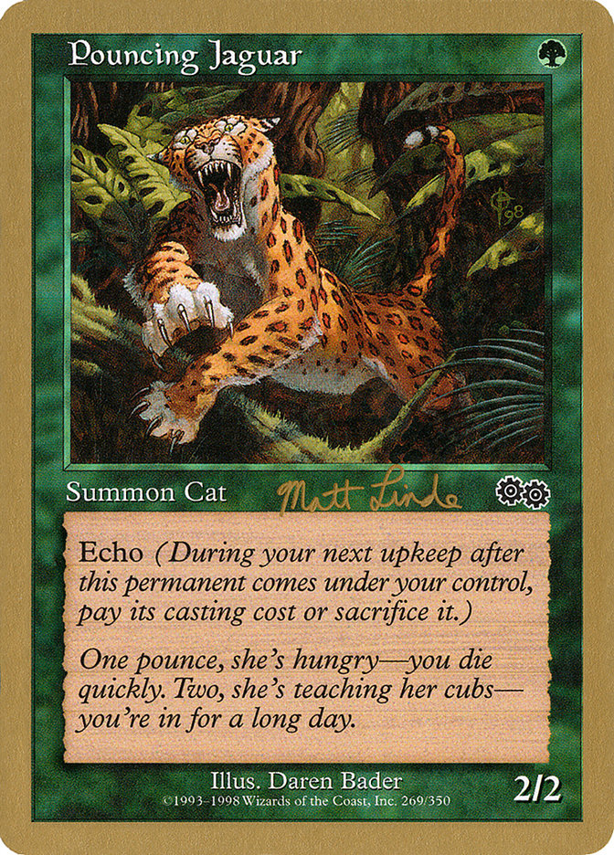 Pouncing Jaguar (Matt Linde) [World Championship Decks 1999] | Cards and Coasters CA