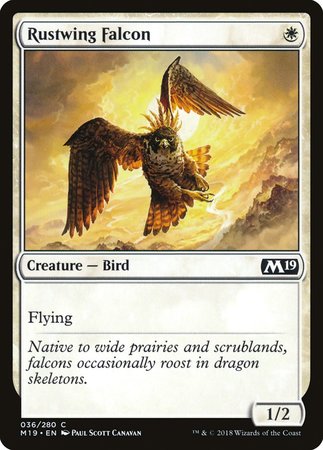 Rustwing Falcon [Core Set 2019] | Cards and Coasters CA