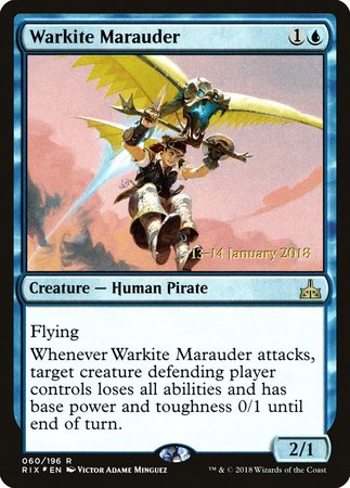 Warkite Marauder [Rivals of Ixalan Promos] | Cards and Coasters CA