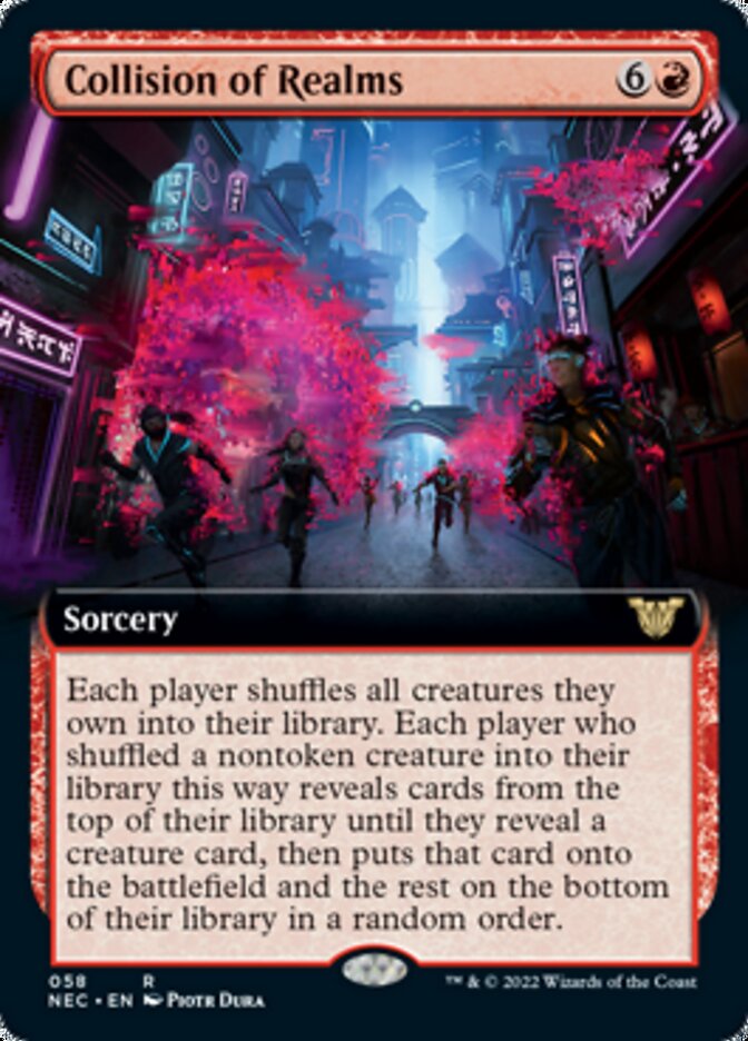 Collision of Realms (Extended) [Kamigawa: Neon Dynasty Commander] | Cards and Coasters CA