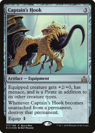 Captain's Hook [Rivals of Ixalan Promos] | Cards and Coasters CA