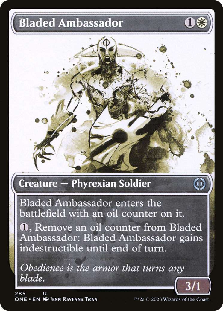 Bladed Ambassador (Showcase Ichor) [Phyrexia: All Will Be One] | Cards and Coasters CA