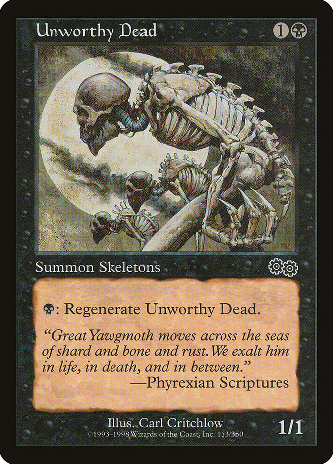 Unworthy Dead [Urza's Saga] | Cards and Coasters CA