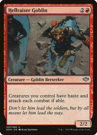 Hellraiser Goblin [Duel Decks: Speed vs. Cunning] | Cards and Coasters CA