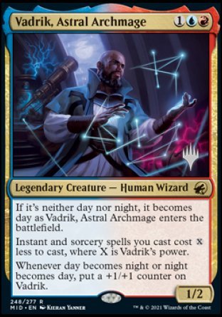 Vadrik, Astral Archmage (Promo Pack) [Innistrad: Midnight Hunt Promos] | Cards and Coasters CA