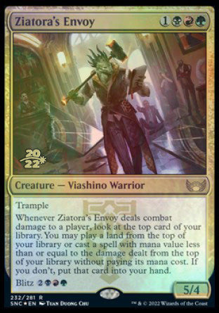 Ziatora's Envoy [Streets of New Capenna Prerelease Promos] | Cards and Coasters CA