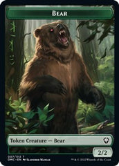 Kavu // Bear Double-sided Token [Dominaria United Commander Tokens] | Cards and Coasters CA