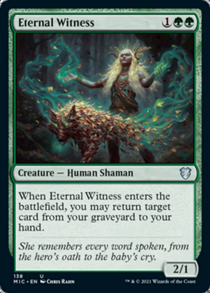 Eternal Witness [Innistrad: Midnight Hunt Commander] | Cards and Coasters CA