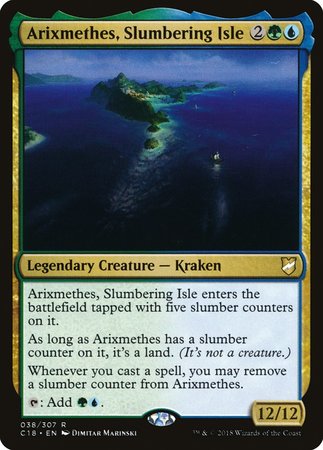 Arixmethes, Slumbering Isle [Commander 2018] | Cards and Coasters CA
