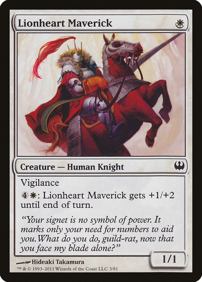 Lionheart Maverick [Duel Decks: Knights vs. Dragons] | Cards and Coasters CA