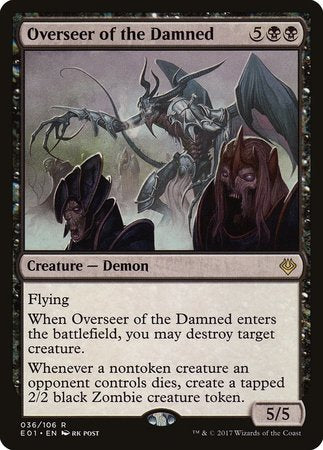 Overseer of the Damned [Archenemy: Nicol Bolas] | Cards and Coasters CA