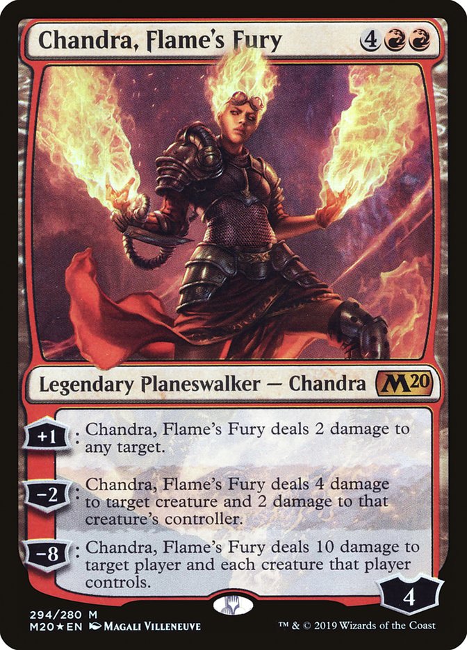 Chandra, Flame's Fury [Core Set 2020] | Cards and Coasters CA