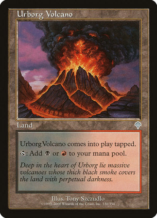 Urborg Volcano [Invasion] | Cards and Coasters CA