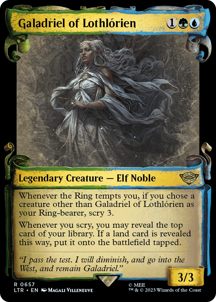 Galadriel of Lothlorien [The Lord of the Rings: Tales of Middle-Earth Showcase Scrolls] | Cards and Coasters CA