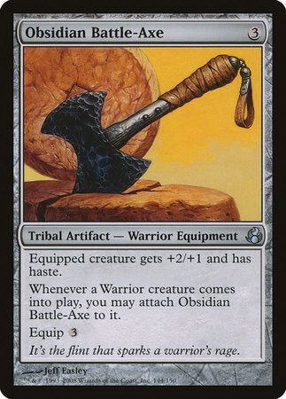Obsidian Battle-Axe [Morningtide] | Cards and Coasters CA