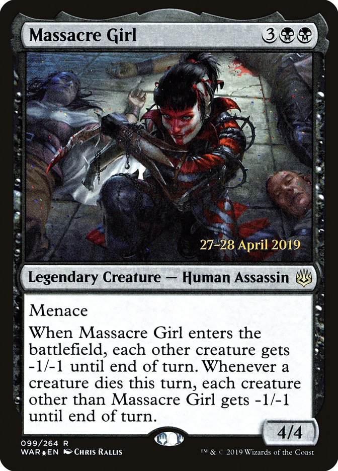 Massacre Girl  [War of the Spark Prerelease Promos] | Cards and Coasters CA