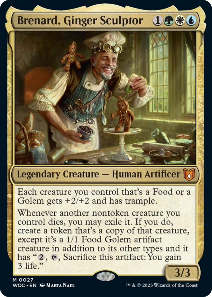 Brenard, Ginger Sculptor [Wilds of Eldraine Commander] | Cards and Coasters CA