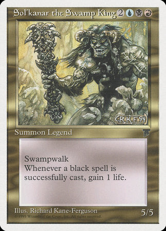 Sol'kanar the Swamp King [Chronicles] | Cards and Coasters CA