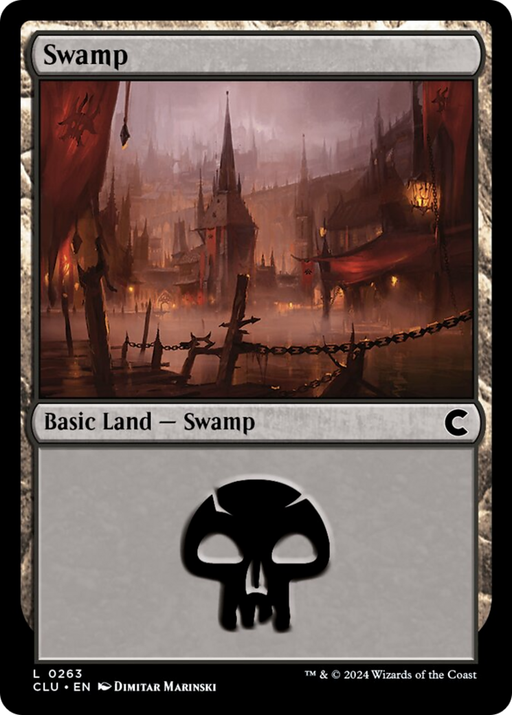 Swamp (0263) [Ravnica: Clue Edition] | Cards and Coasters CA