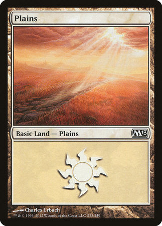 Plains (233) [Magic 2013] | Cards and Coasters CA