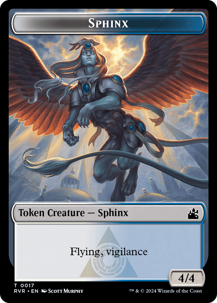 Bird // Sphinx Double-Sided Token [Ravnica Remastered Tokens] | Cards and Coasters CA