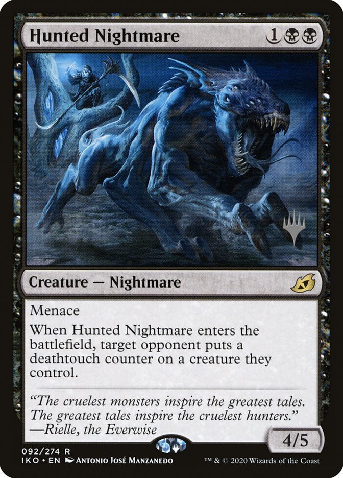 Hunted Nightmare (Promo Pack) [Ikoria: Lair of Behemoths Promos] | Cards and Coasters CA