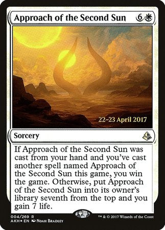 Approach of the Second Sun [Amonkhet Promos] | Cards and Coasters CA