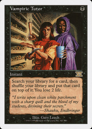 Vampiric Tutor [Classic Sixth Edition] | Cards and Coasters CA