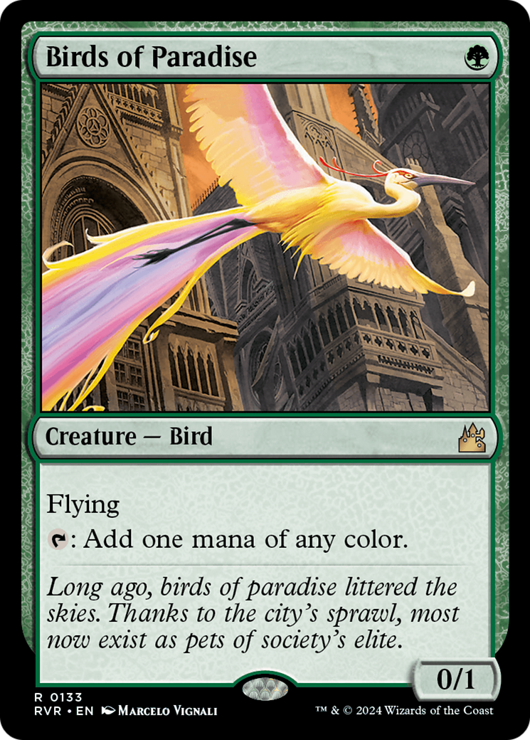 Birds of Paradise [Ravnica Remastered] | Cards and Coasters CA