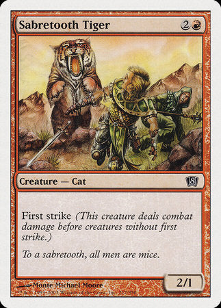 Sabretooth Tiger [Eighth Edition] | Cards and Coasters CA