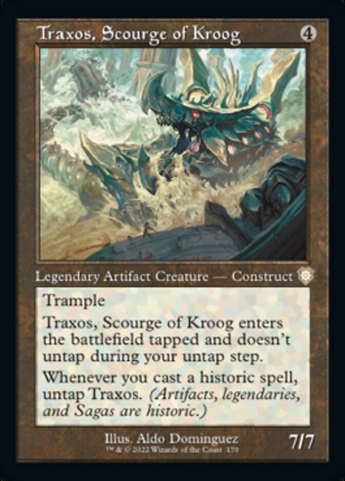 Traxos, Scourge of Kroog (Retro) [The Brothers' War Commander] | Cards and Coasters CA