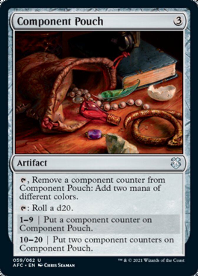 Component Pouch [Dungeons & Dragons: Adventures in the Forgotten Realms Commander] | Cards and Coasters CA