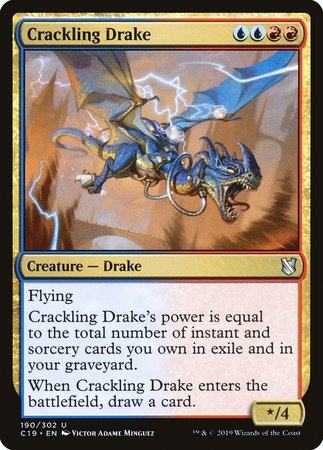 Crackling Drake [Commander 2019] | Cards and Coasters CA