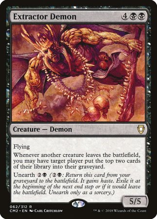Extractor Demon [Commander Anthology Volume II] | Cards and Coasters CA