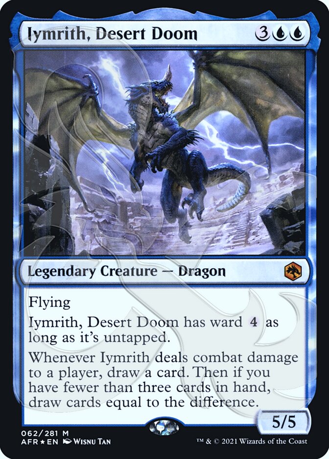 Iymrith, Desert Doom (Ampersand Promo) [Dungeons & Dragons: Adventures in the Forgotten Realms Promos] | Cards and Coasters CA