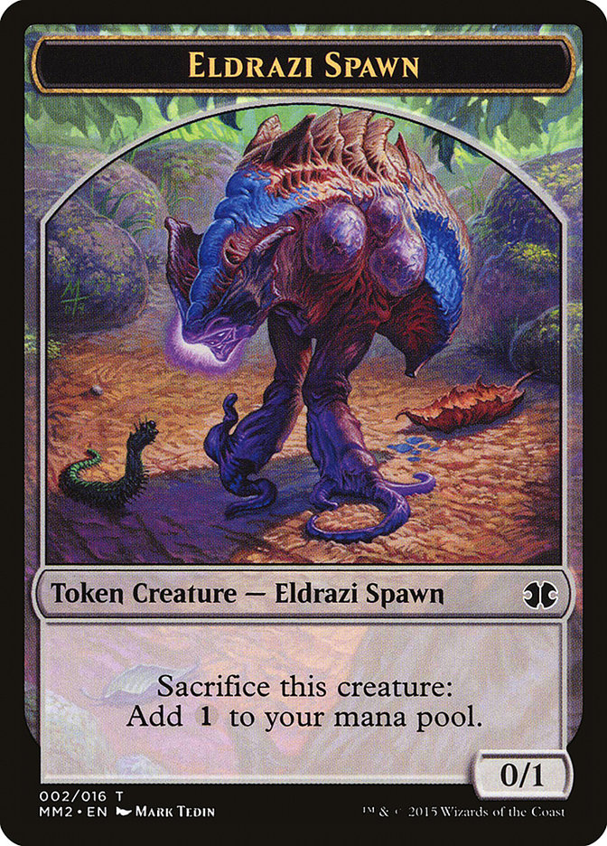 Eldrazi Spawn (002/016) [Modern Masters 2015 Tokens] | Cards and Coasters CA