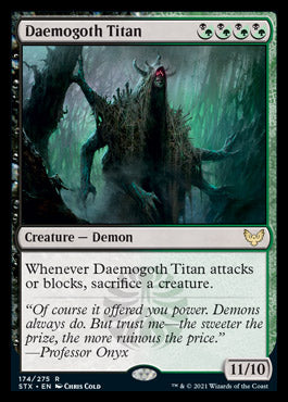 Daemogoth Titan [Strixhaven: School of Mages] | Cards and Coasters CA