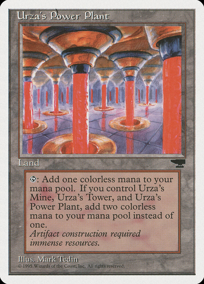 Urza's Power Plant (Red Columns) [Chronicles] | Cards and Coasters CA